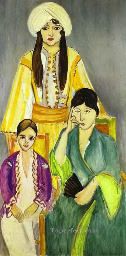 三姉妹三連祭壇画 左側部分抽象フォービズム アンリ・マティス油絵